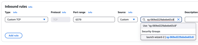 Paste EC2 Security Group into custom source