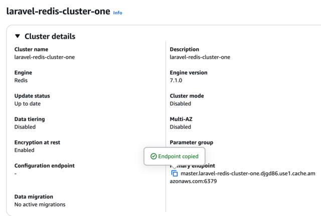 ElastiCache Redis Active Endpoint