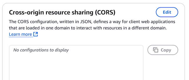 Setting JSON in your CORS 