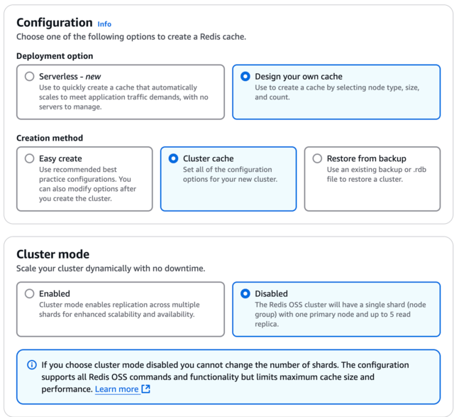 Start Redis configuration