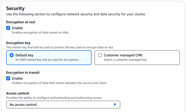 Redis Security configuration