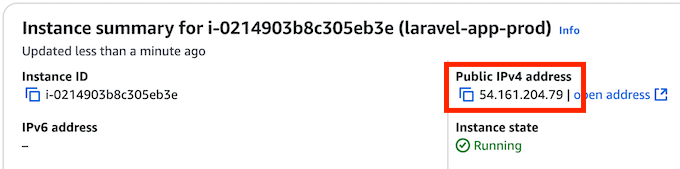 EC2 Instance public IPv4 Address